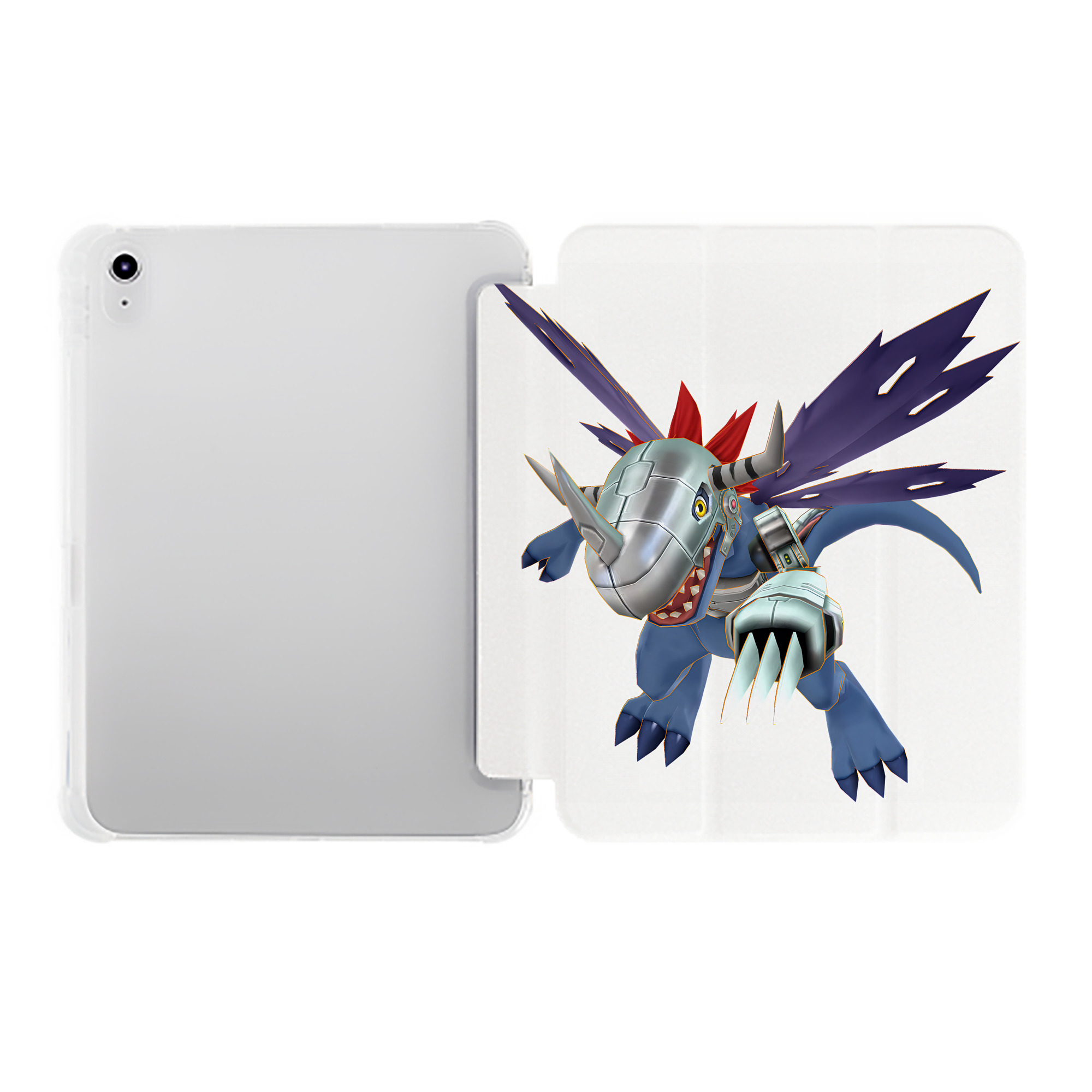 （画像用） Digimon デジタルモンスター/デジモン IPad ケース ペン収納付き 三つ折りスタンド PUレザー×シリコン 対応機種9.5/10.5/10.9インチ